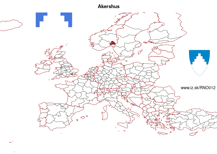 mapka Akershus NO012