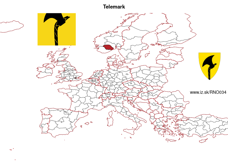 mapka Telemark NO034