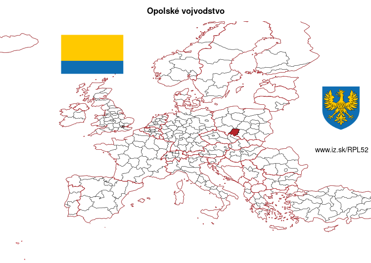 mapka Opolské vojvodstvo PL52