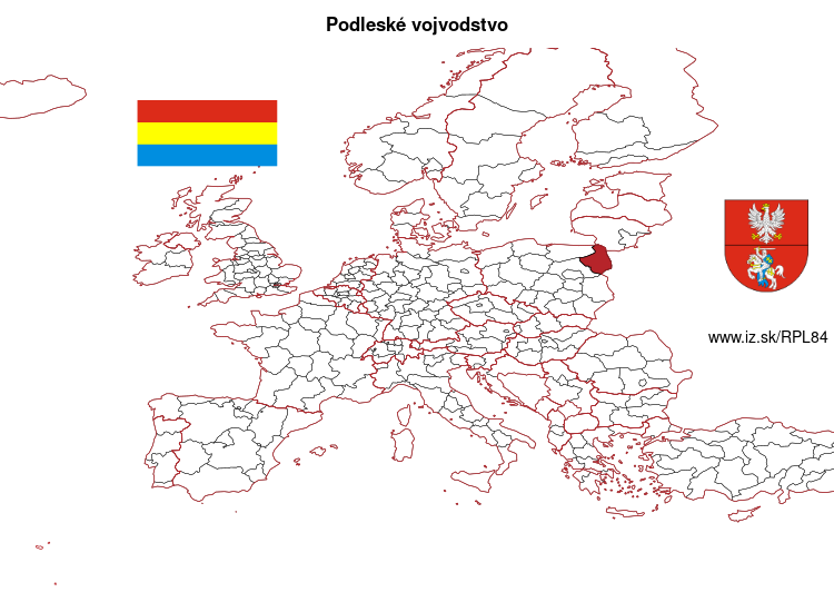 mapka Podleské vojvodstvo PL84
