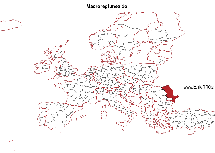 mapka Macroregiunea doi RO2