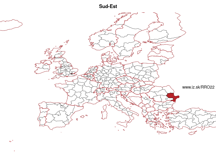 mapka Sud-Est RO22