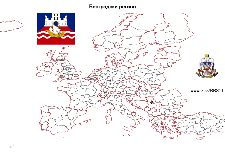 mapka Belehrad RS11
