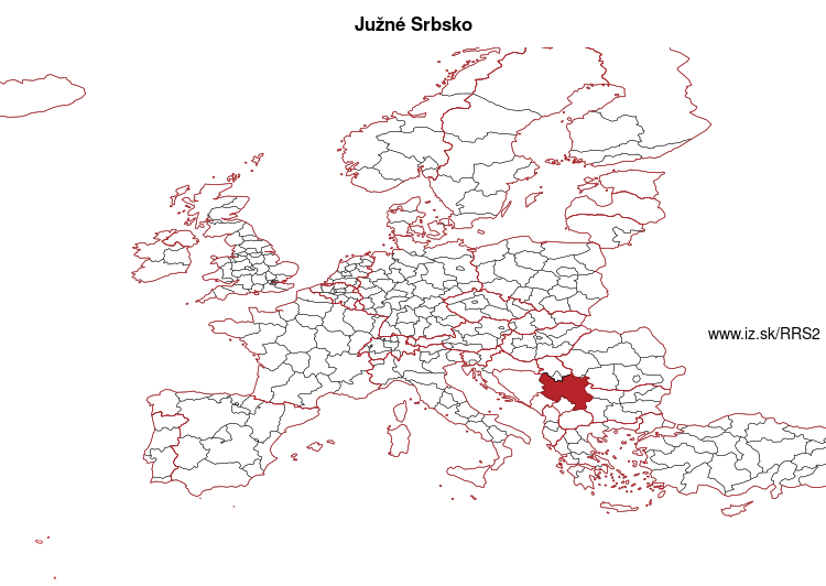 mapka Južné Srbsko RS2