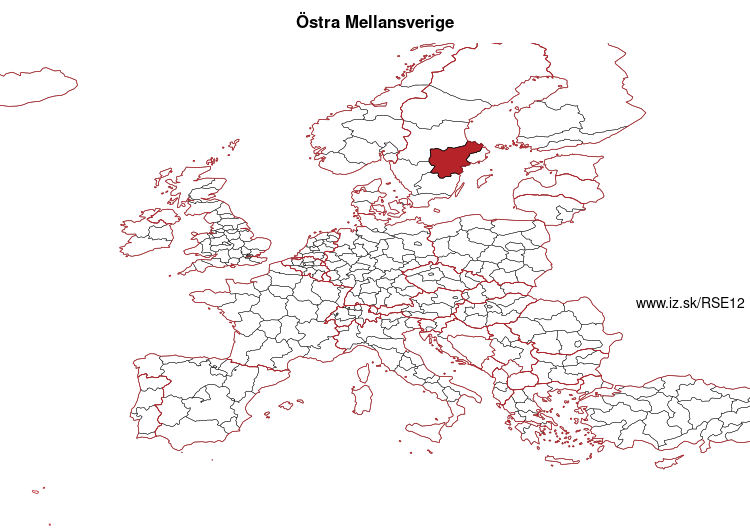 mapka Östra Mellansverige SE12