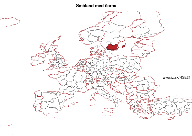 mapka Småland med öarna SE21