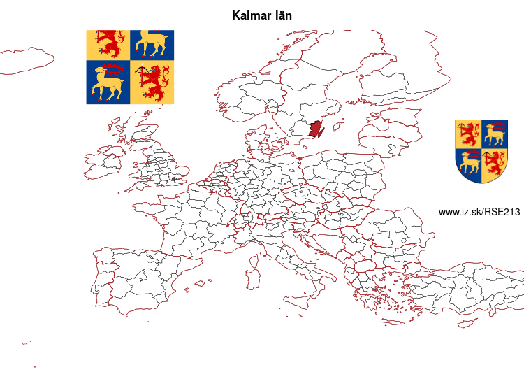 mapka Kalmar län SE213