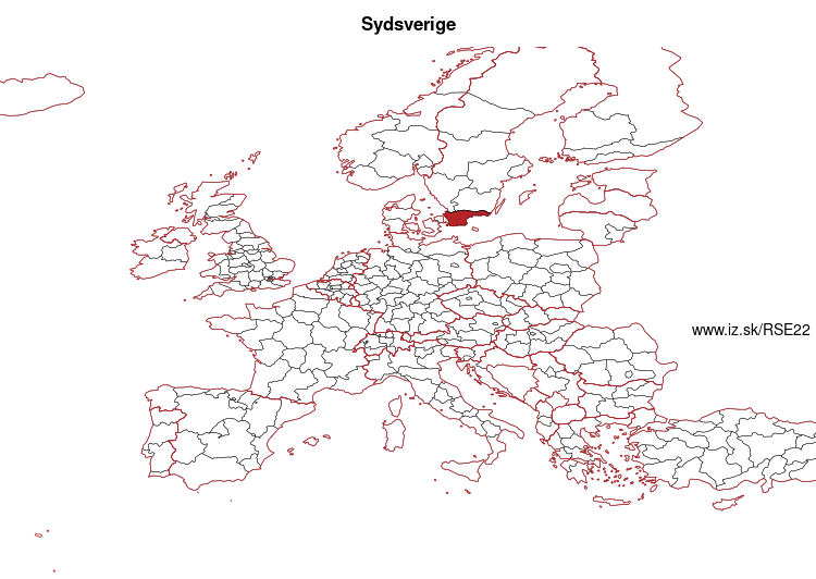 mapka Sydsverige SE22