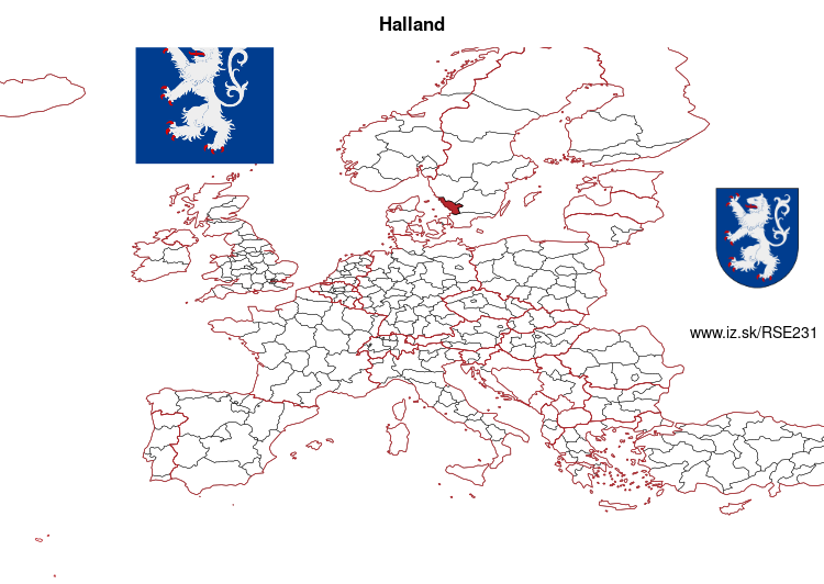 mapka Halland SE231