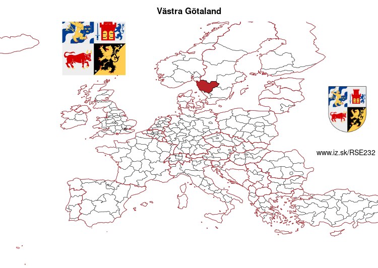 mapka Västra Götaland SE232