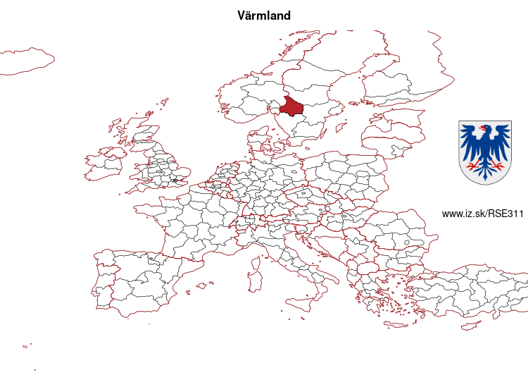 mapka Värmland SE311