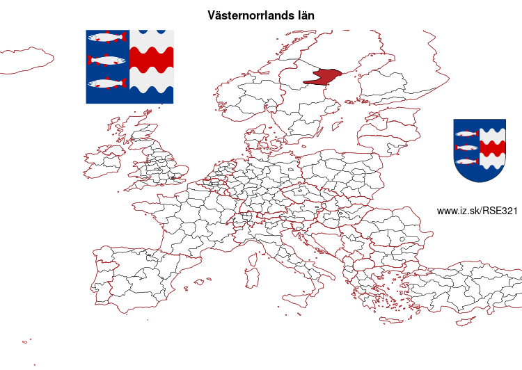 mapka Västernorrlands län SE321