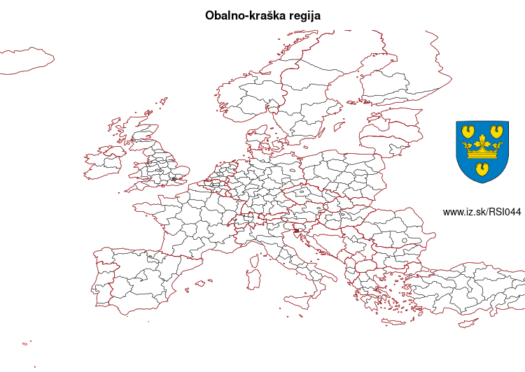 mapka Obalno-kraška regija SI044