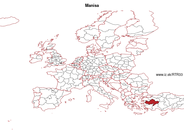 mapka Manisa TR33