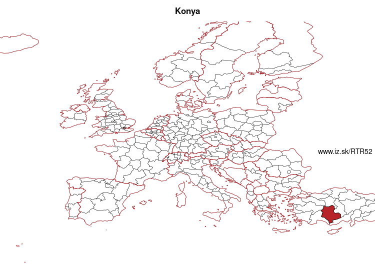 mapka Konya TR52