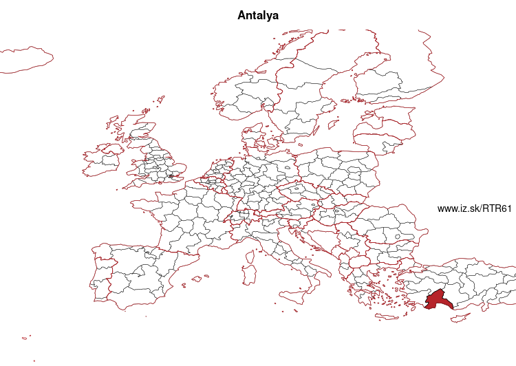 mapka Antalya TR61