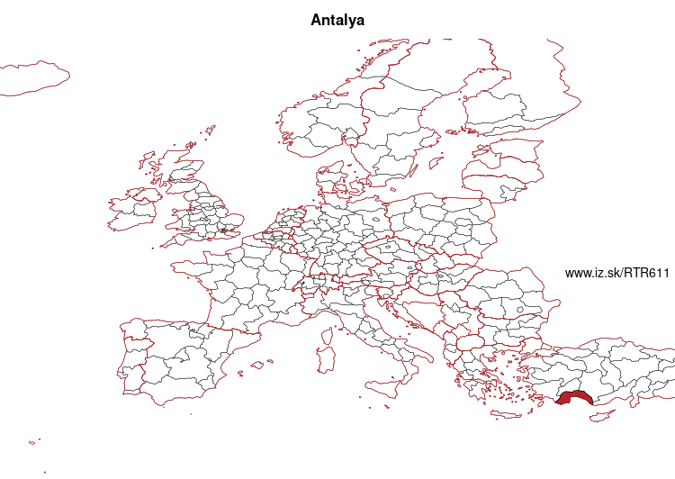 mapka Antalya TR611