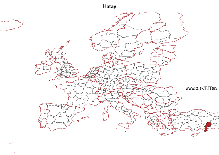 mapka Hatay TR63