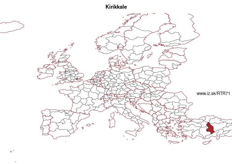 mapka Kirikkale TR71