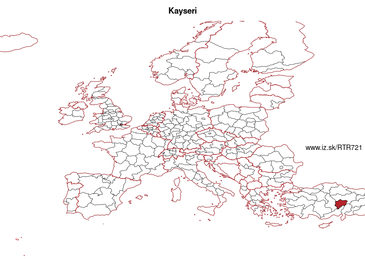 mapka Kayseri TR721