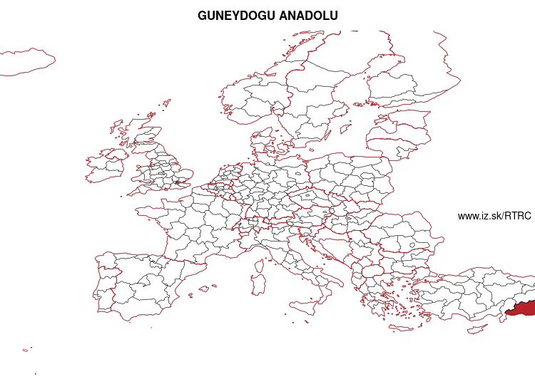 mapka GUNEYDOGU ANADOLU TRC