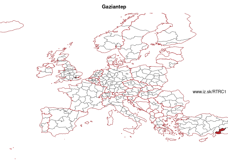 mapka Gaziantep TRC1