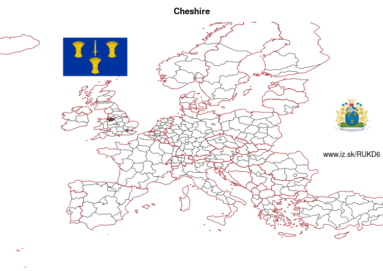 mapka Cheshire UKD6