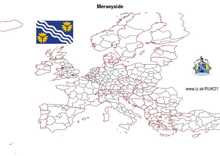 mapka Merseyside UKD7