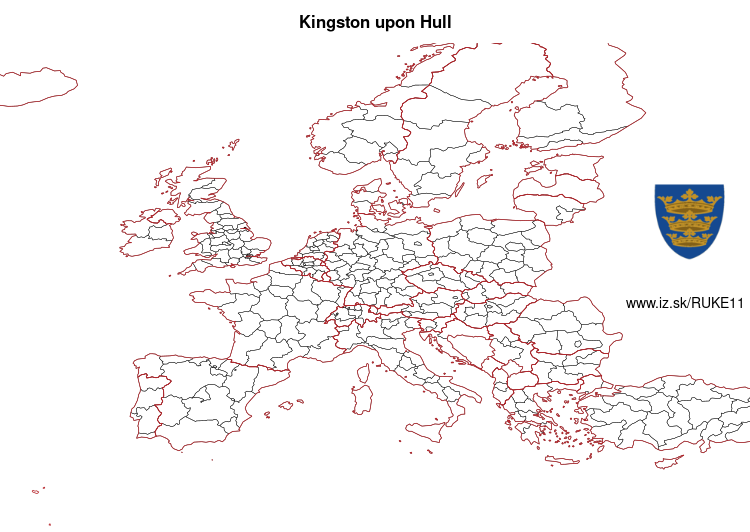 mapka Kingston upon Hull UKE11