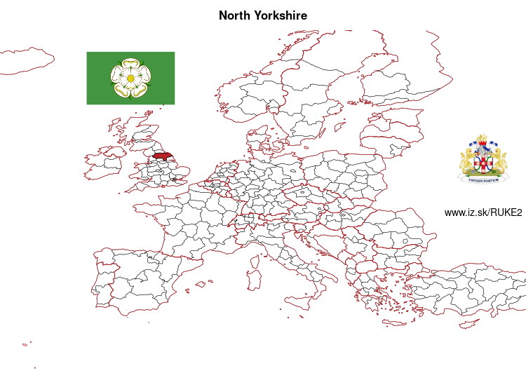 mapka North Yorkshire UKE2