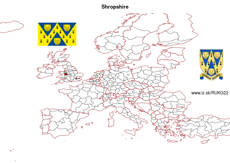 mapka Shropshire UKG22