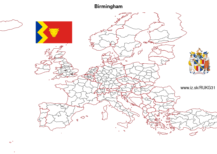 mapka Birmingham UKG31