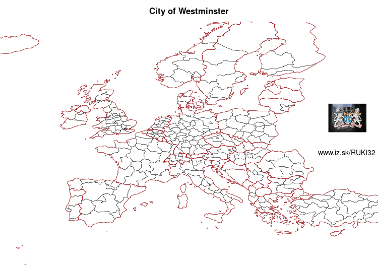 mapka City of Westminster UKI32