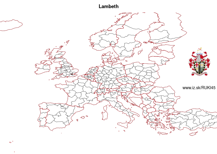 mapka Lambeth UKI45