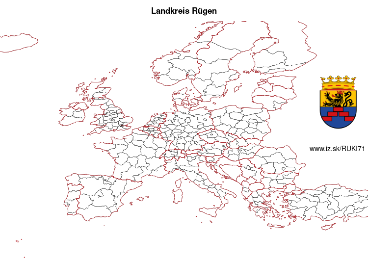 mapka Landkreis Rügen UKI71