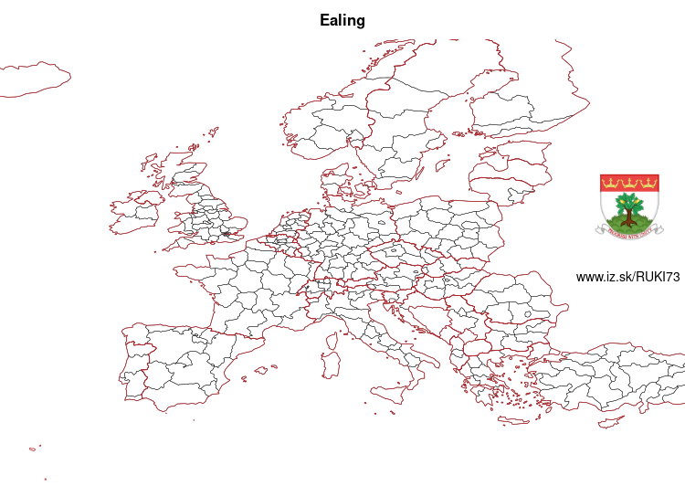 mapka Ealing UKI73