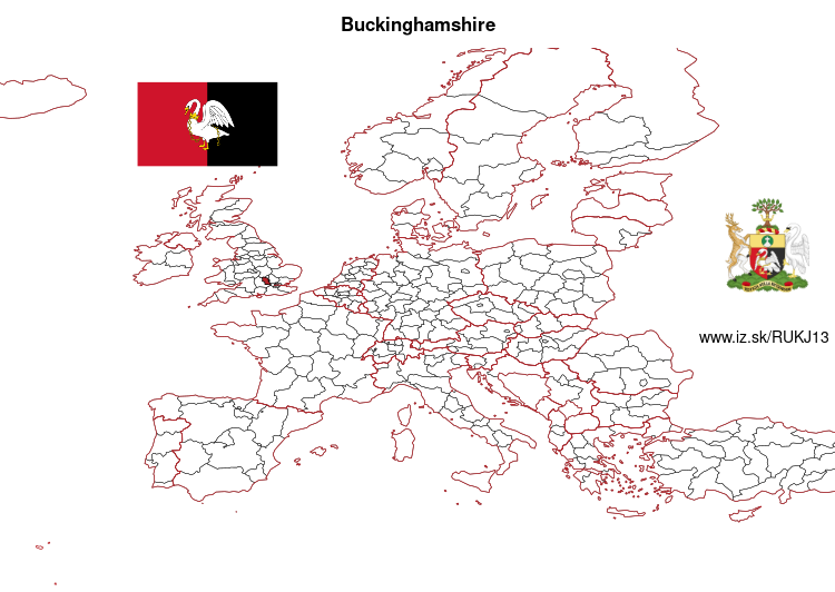 mapka Buckinghamshire UKJ13