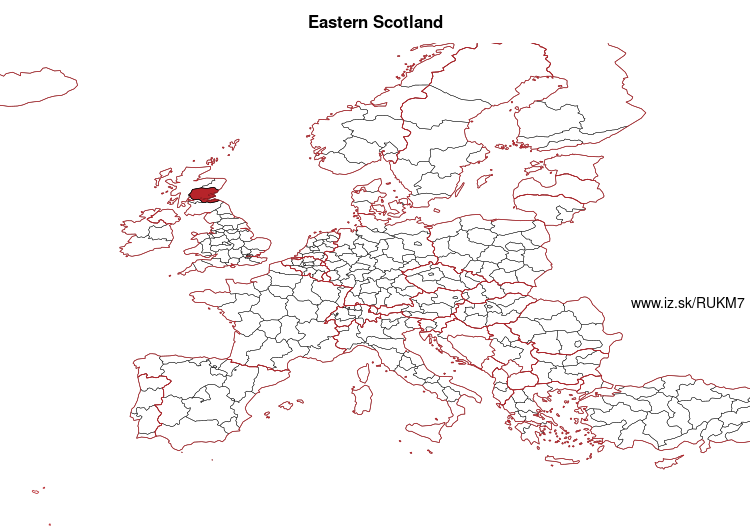 mapka Eastern Scotland UKM7