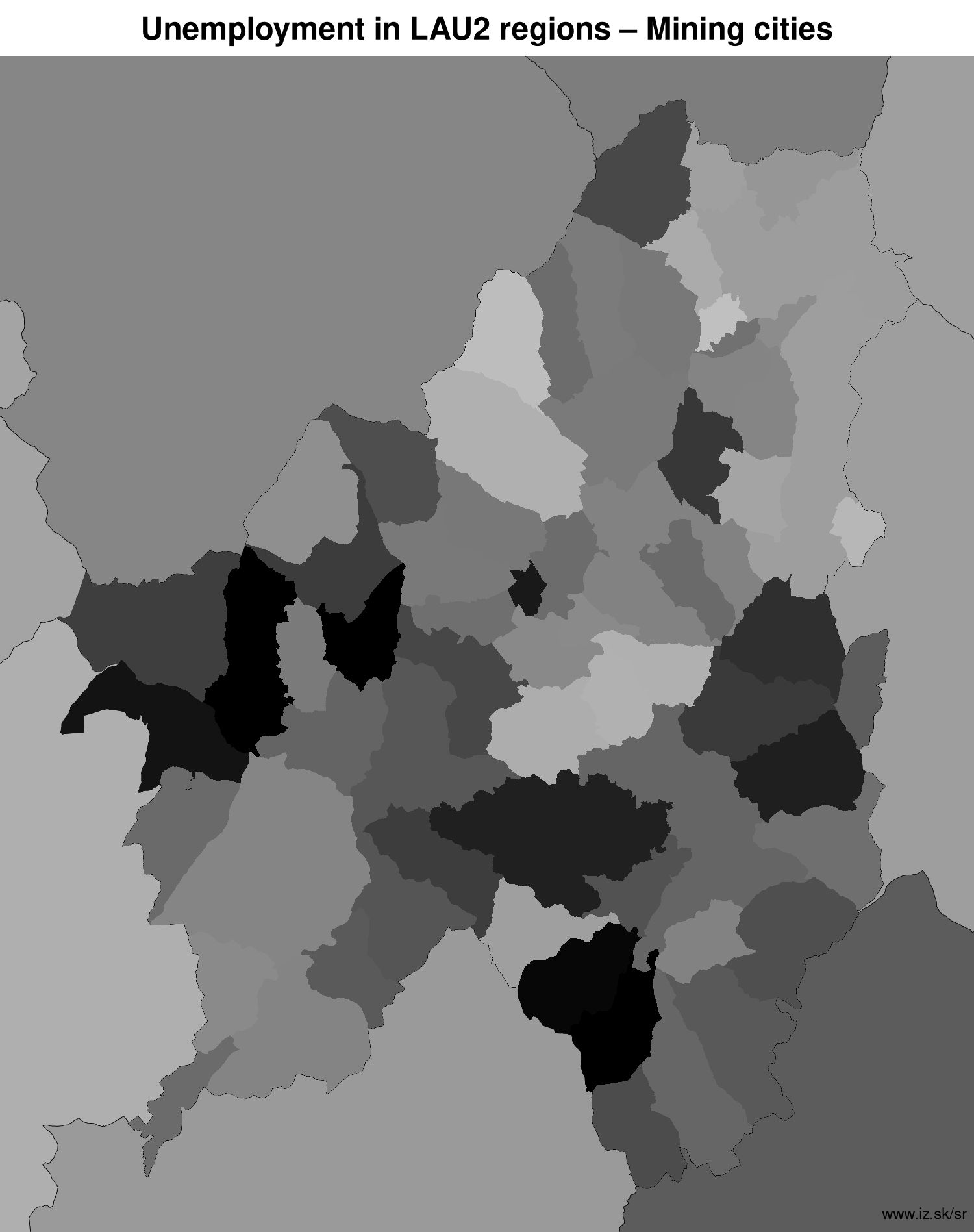 unemployment in LAU2 regions Mining cities LAU2