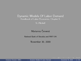 seminar seminar 12 dynamic models (pdf)