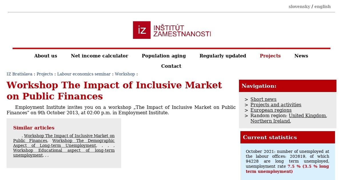 Workshop The Impact of Inclusive Market on Public Finances - Employment ...