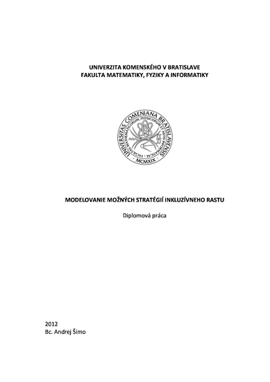 inkluzivny diplomova praca modelovanie moznych strategii inkluzivneho rastu (pdf)