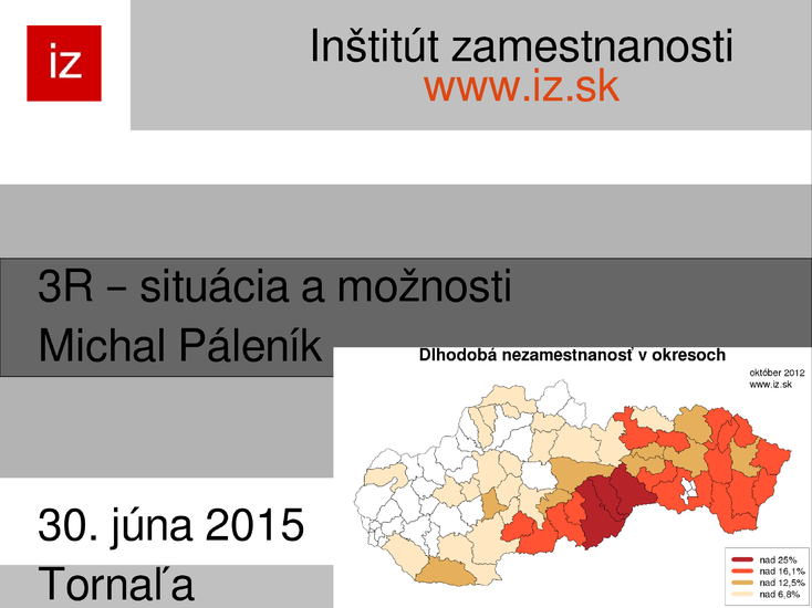 Prezentácia na konferenciu 3R