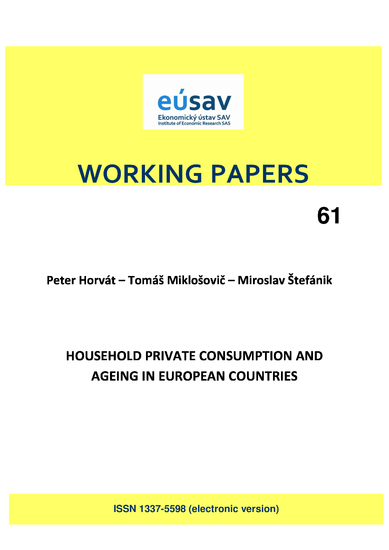 WP 61 Privátna spotreba domácností a starnutie v Európe